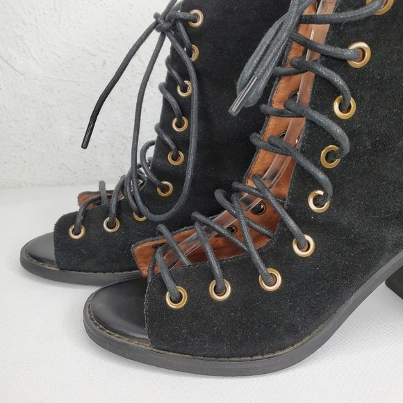 Jeffrey Campbell X Free People Suede Heel Booties - Picture 7 of 12